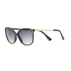 Women's Nine West 55mm Metallic Accent Cat Eye Gradient Sunglasses