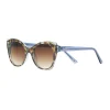 Women's Nine West 49mm Two-Tone Cat Eye Gradient Sunglasses