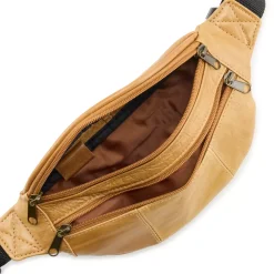 AmeriLeather Leather Fanny Pack -SHED RAIN Sales Store 5989778 ALT2