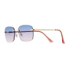 Women's SO® Royce 55mm Rimless Square Gradient Sunglasses