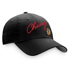 Women's Fanatics Branded Black Chicago Blackhawks True Classic Retro Script Adjustable Hat 7 Women's Fanatics Branded Black Chicago Blackhawks True Classic Retro Script Adjustable Hat -SHED RAIN Sales Store 6154398 ALT3