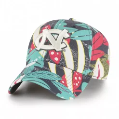 Women's '47 Charcoal North Carolina Tar Heels Plumeria Clean Up Adjustable Hat