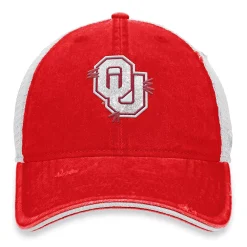 Women's Top Of The World Crimson/White Oklahoma Sooners Radiant Trucker Snapback Hat -SHED RAIN Sales Store 6157255 ALT2