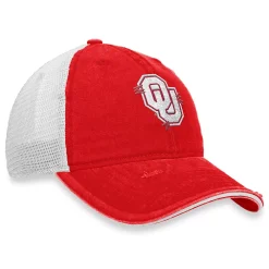 Women's Top Of The World Crimson/White Oklahoma Sooners Radiant Trucker Snapback Hat -SHED RAIN Sales Store 6157255 ALT3