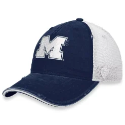 Unbranded Women's Top Of The World Navy/White Michigan Wolverines Radiant Trucker Snapback Hat