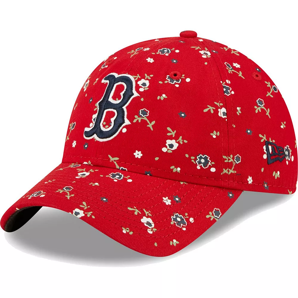 Women's New Era Red Boston Red Sox Floral 9TWENTY Adjustable Hat 2 Women's New Era Red Boston Red Sox Floral 9TWENTY Adjustable Hat - Image 2