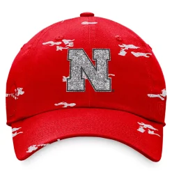 Women's Top Of The World Scarlet Nebraska Huskers OHT Military Appreciation Betty Adjustable Hat -SHED RAIN Sales Store 6162909 ALT2