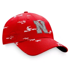 Women's Top Of The World Scarlet Nebraska Huskers OHT Military Appreciation Betty Adjustable Hat -SHED RAIN Sales Store 6162909 ALT3