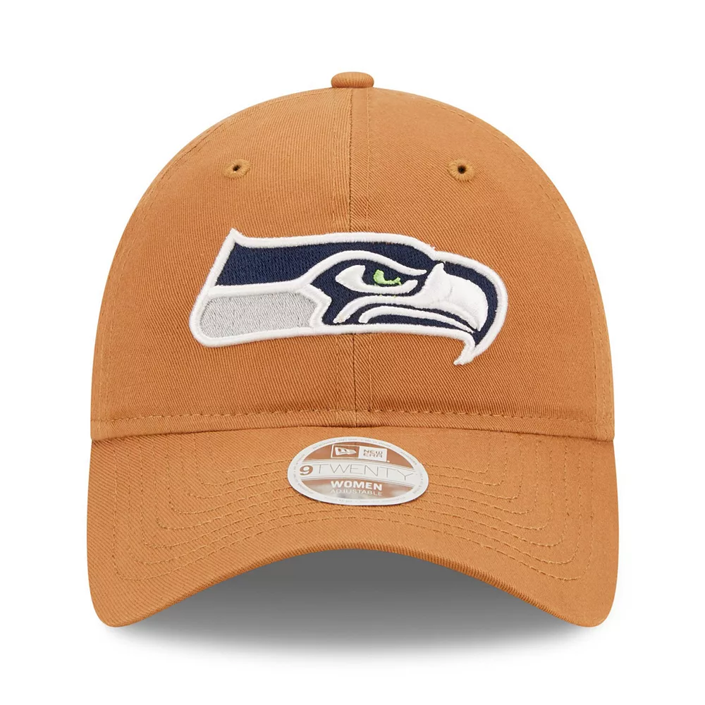 Women's New Era Brown Seattle Seahawks Core Classic 2.0 9TWENTY Adjustable Hat 3 Women's New Era Brown Seattle Seahawks Core Classic 2.0 9TWENTY Adjustable Hat - Image 3