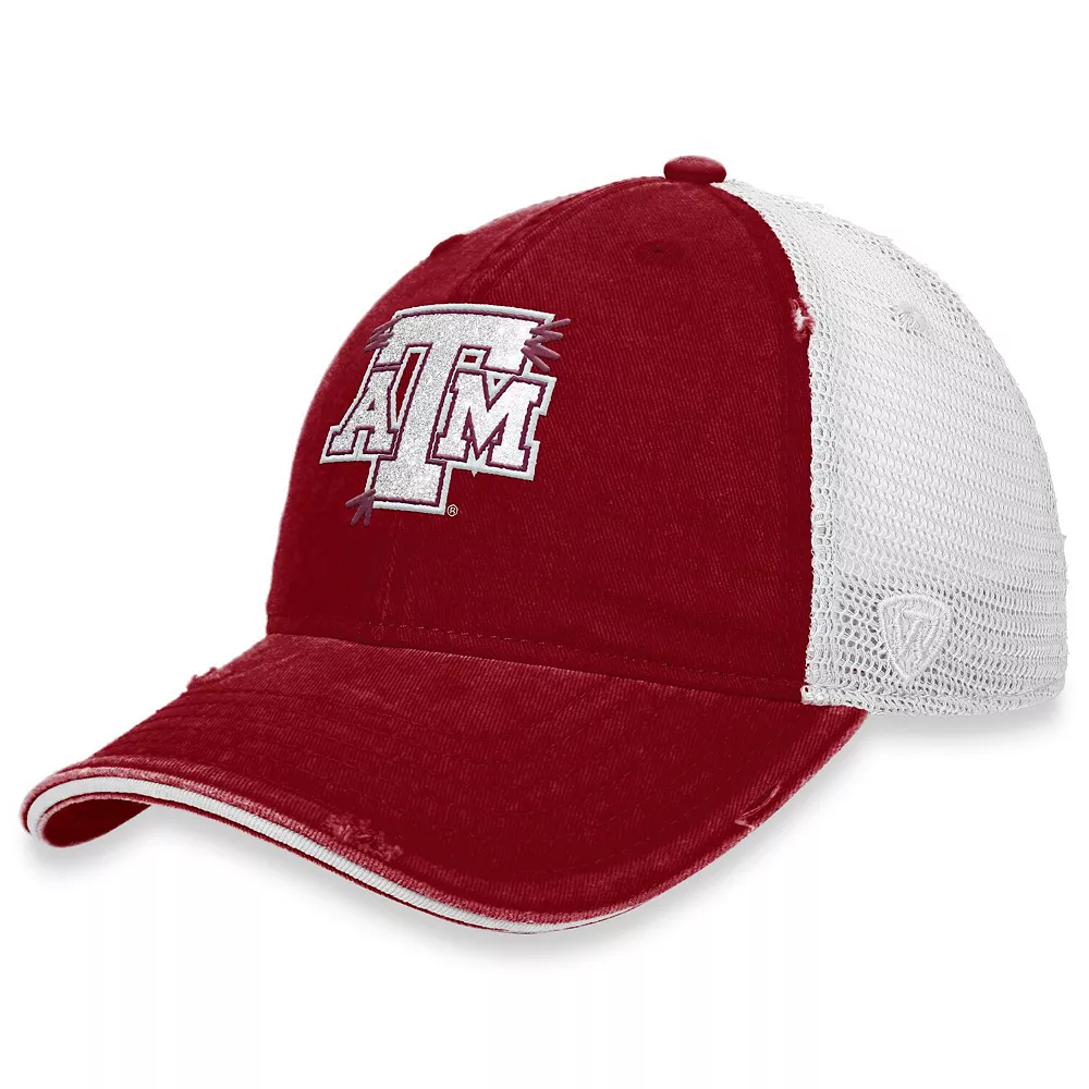 Women's Top Of The World Maroon/White Texas A&M Aggies Radiant Trucker Snapback Hat 2 Women's Top Of The World Maroon/White Texas A&M Aggies Radiant Trucker Snapback Hat - Image 2