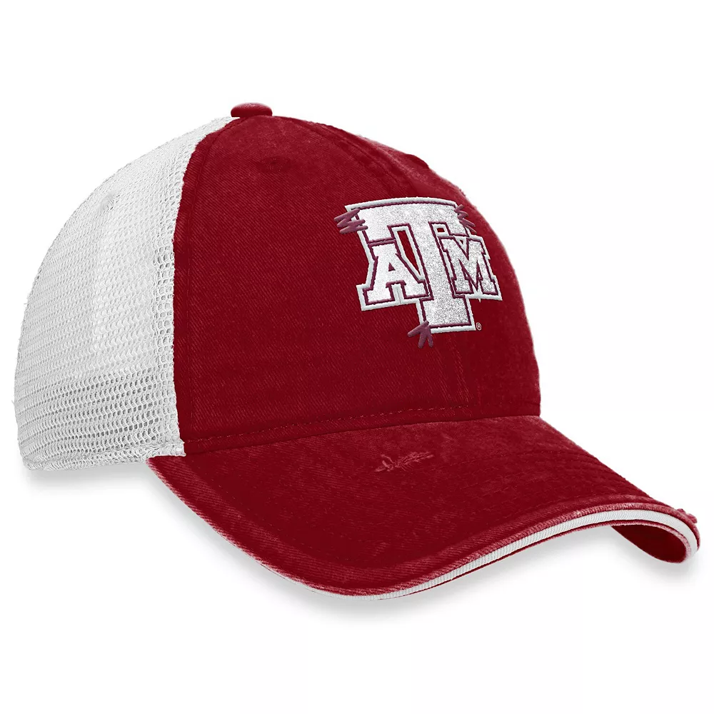 Women's Top Of The World Maroon/White Texas A&M Aggies Radiant Trucker Snapback Hat 4 Women's Top Of The World Maroon/White Texas A&M Aggies Radiant Trucker Snapback Hat - Image 4