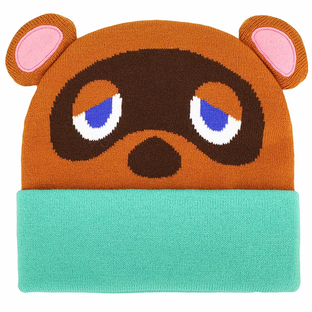 Licensed Character Nintendo Animal Crossing Tom Nook Knit Beanie 1 Licensed Character Nintendo Animal Crossing Tom Nook Knit Beanie