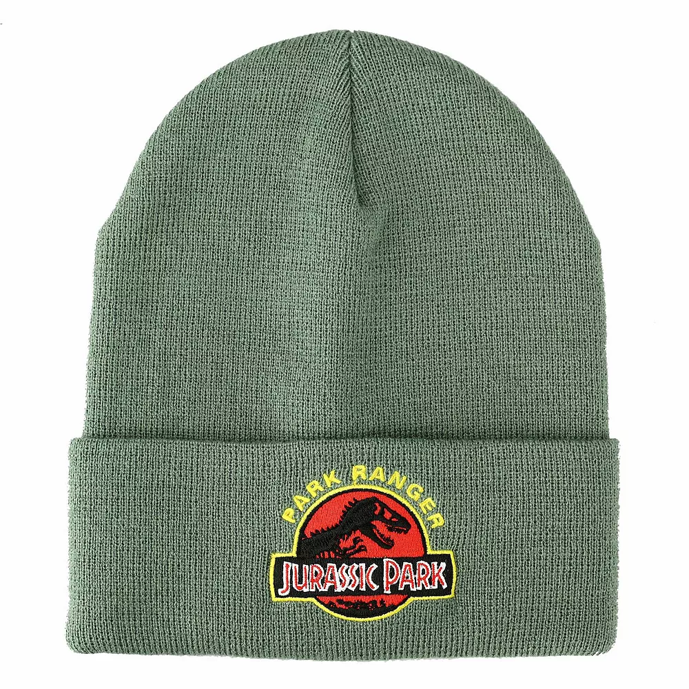 Licensed Character Jurassic Park Ranger Knit Beanie 1 Licensed Character Jurassic Park Ranger Knit Beanie