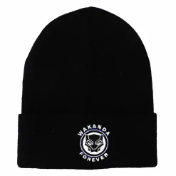Licensed Character Marvel Black Panther Wakanda Forever Embroidered Knit Beanie