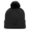 Women's Fanatics Branded Black Vegas Golden Knights Authentic Pro Road Cuffed Knit Hat With Pom